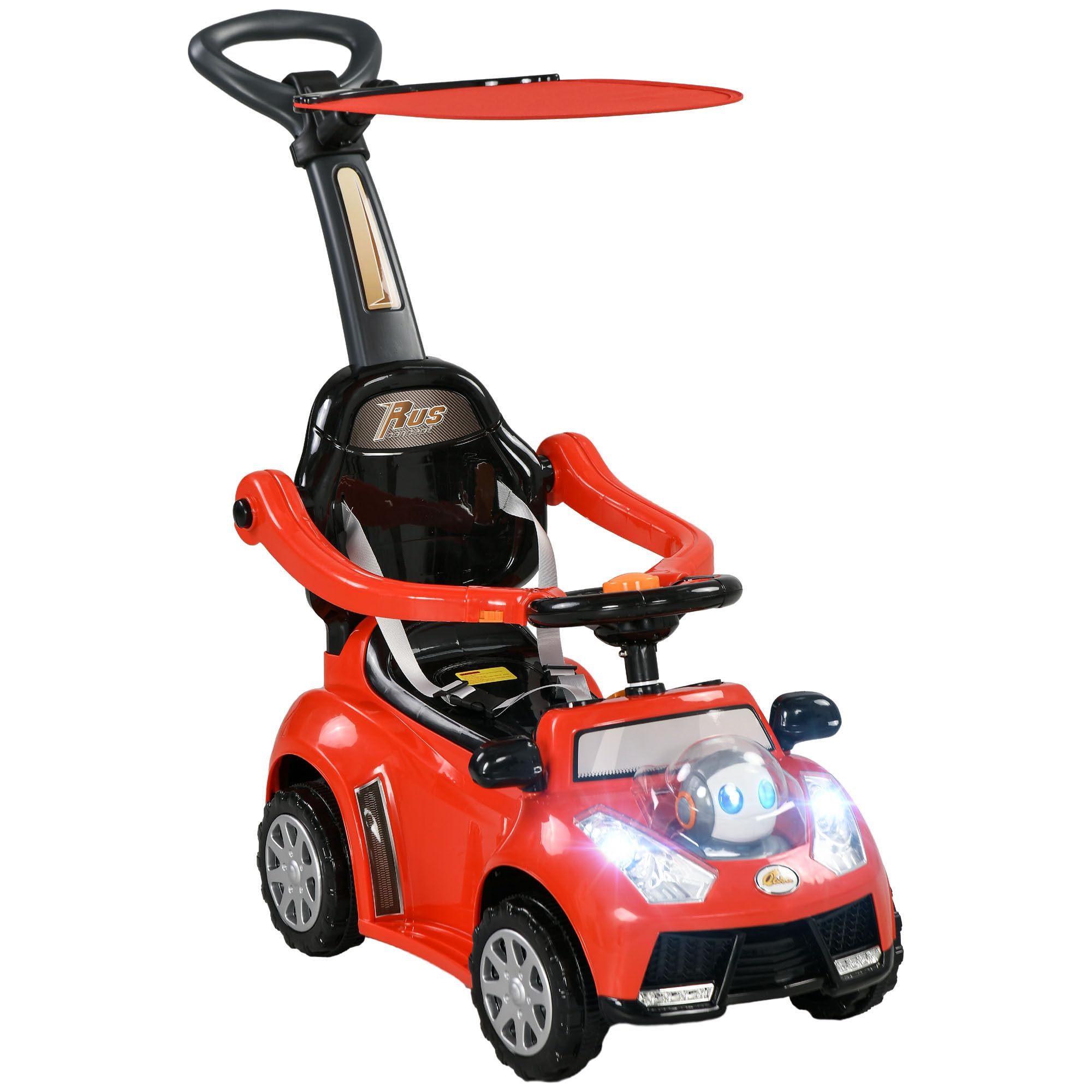 Amazon.com: Qaba Push Car for Kids 1-3 Years, 3 in 1 Ride on