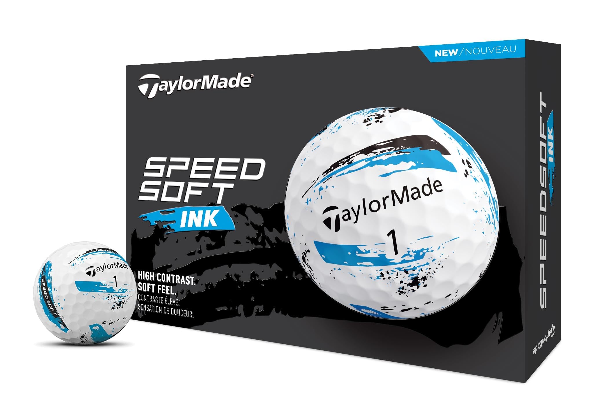 Amazon.co.jp: TaylorMade メンズ SpeedSoft Ink ゴルフボール
