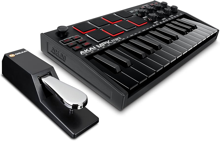 Amazon.com: Akai MPK Mini MK3 MIDI Keyboard Controller + M-Audio
