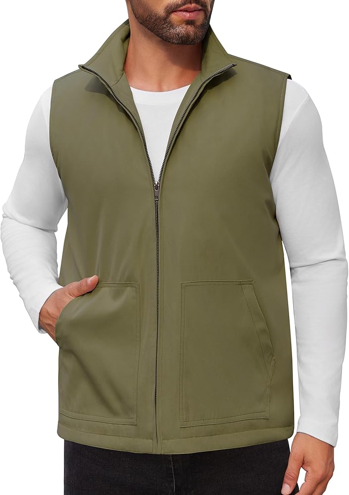 Amazon.com: COOFANDY Men's Outerwear Vest Casual Lightweight
