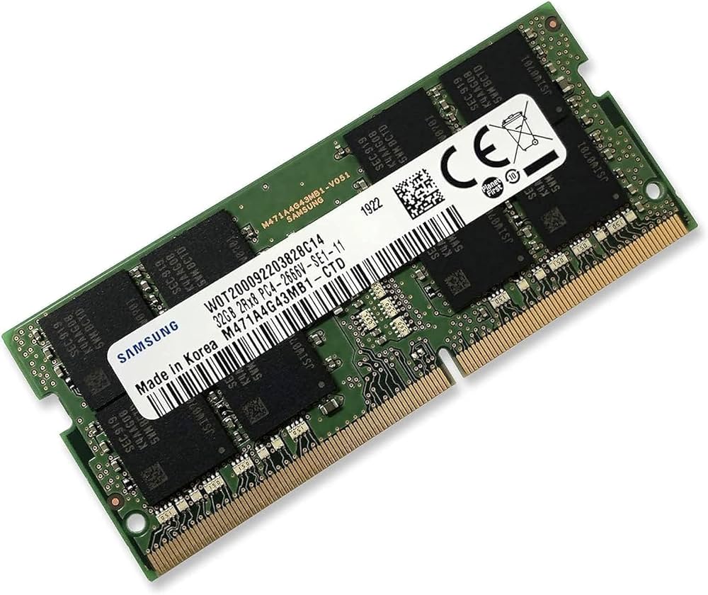 Samsung Dizüstü Bilgisayarlar için 32GB DDR4 2666MHz RAM Bellek
