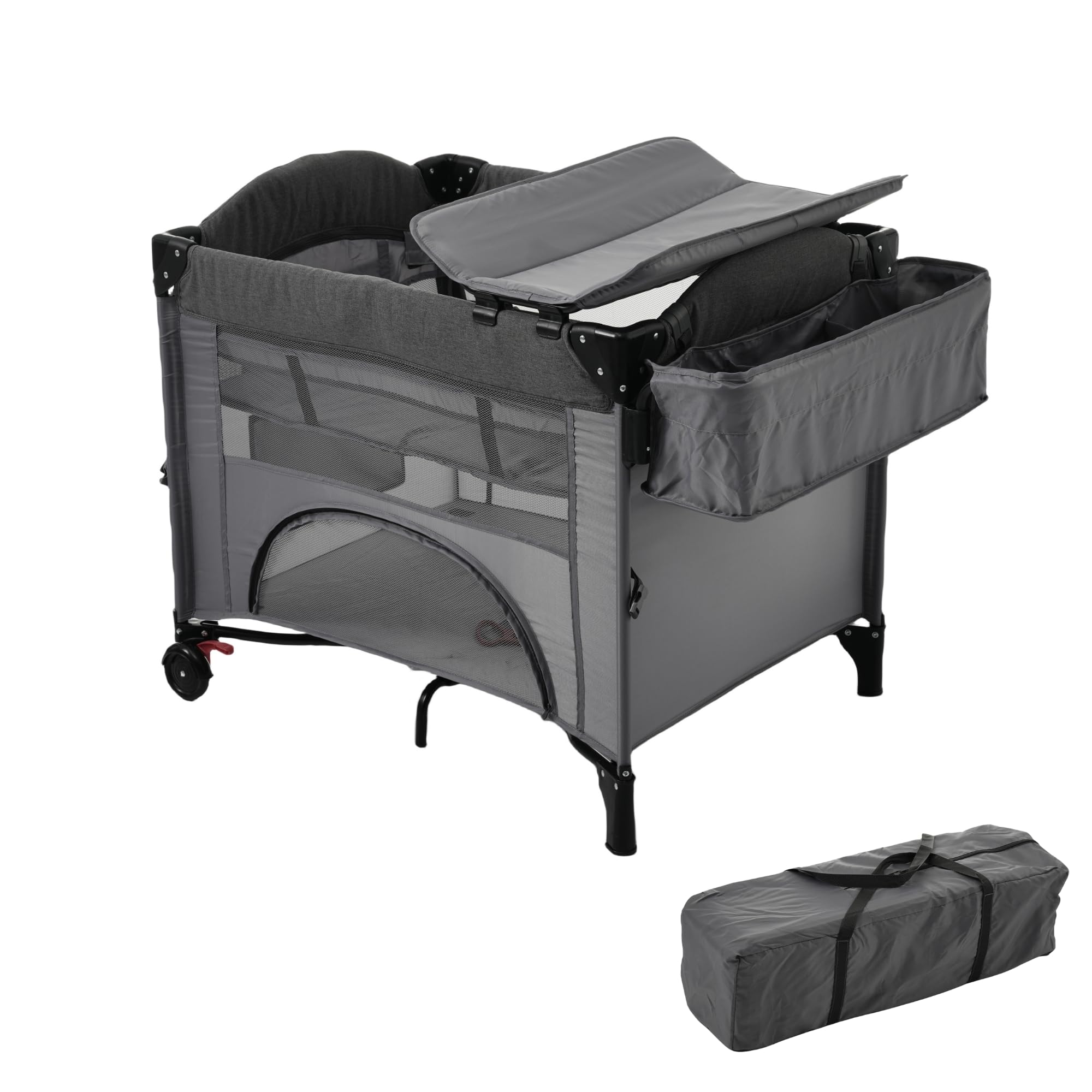 Amazon.co.jp: OSJ ベビーサークル 折りたたみ 添い寝 おむつ替え