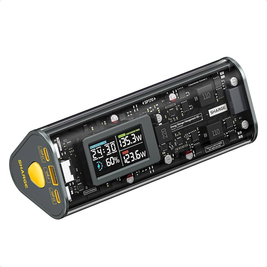 Amazon | SHARGE SHARGEEK170W モバイルバッテリー【スケルトン