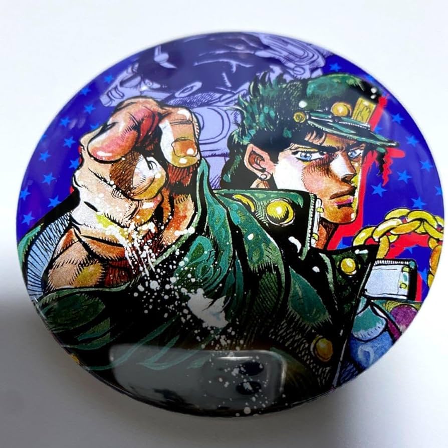 s*a様 ジョジョの奇妙な冒険 シーザー 原作缶バッジ ジョジョの奇妙な