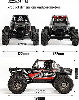 Amazon.co.jp: WHEELFUN UdiRC UCX2405PRO 1/24 4x4 RCロック