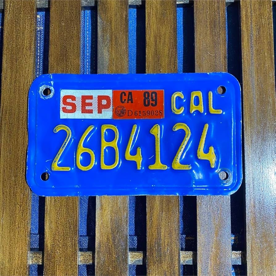 Amazon.co.jp: アメリカ直輸入 カリフォルニア バイク用 ナンバー