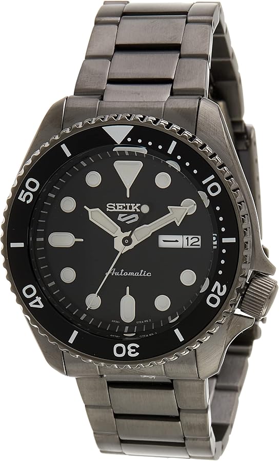 Amazon.co.jp: セイコー 5 スポーツ ブラックダイヤル ガンメタル