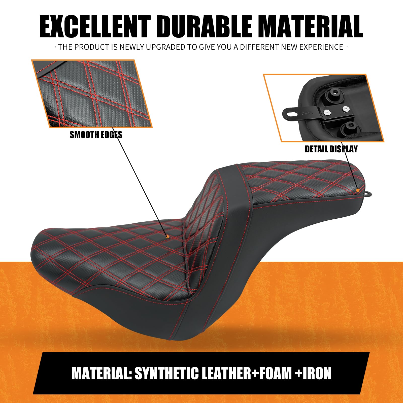 Amazon | HCmotorku バイク シート タンデムシート ピリオンシート