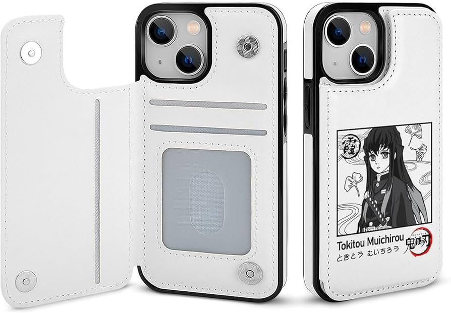 Amazon.co.jp: iPhone14 ケース 手帳型 鬼滅の刃 時透無一郎 霞柱