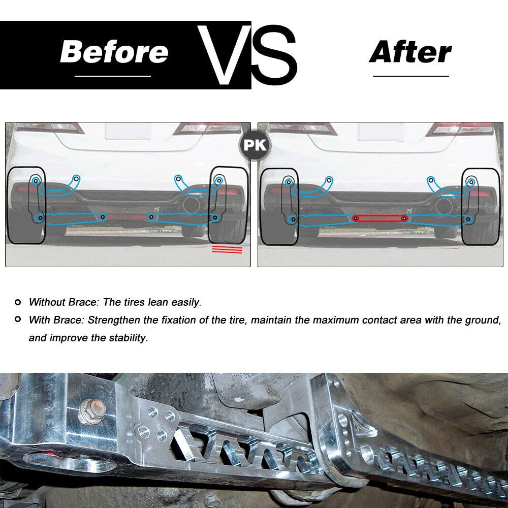 Amazon | PQY リアロワーコントロールアーム+サブフレームブレース