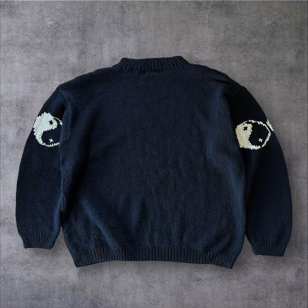 Amazon.co.jp: 24SS Macmahon knitting millsマクマホン 陰陽 ニット