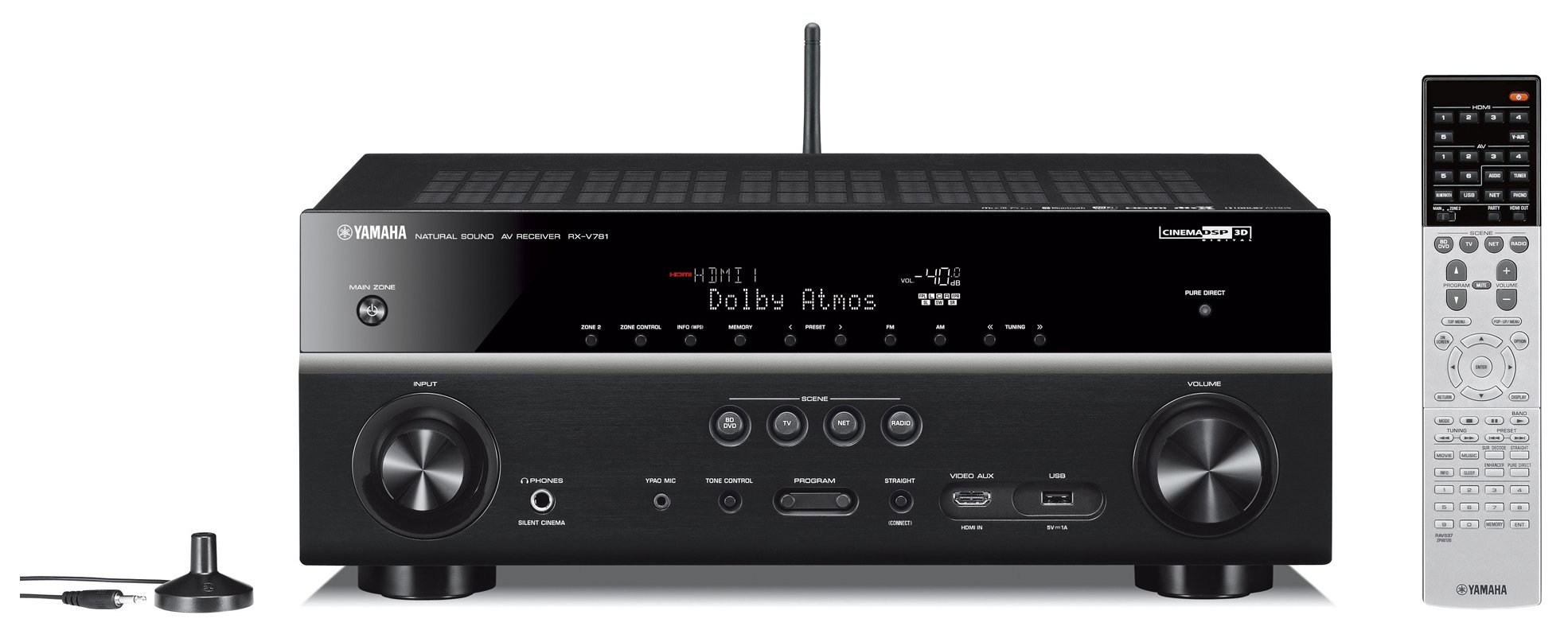 YAMAHA AVレシーバー】RX-V381送料込み！引越し処分 リモコン付き