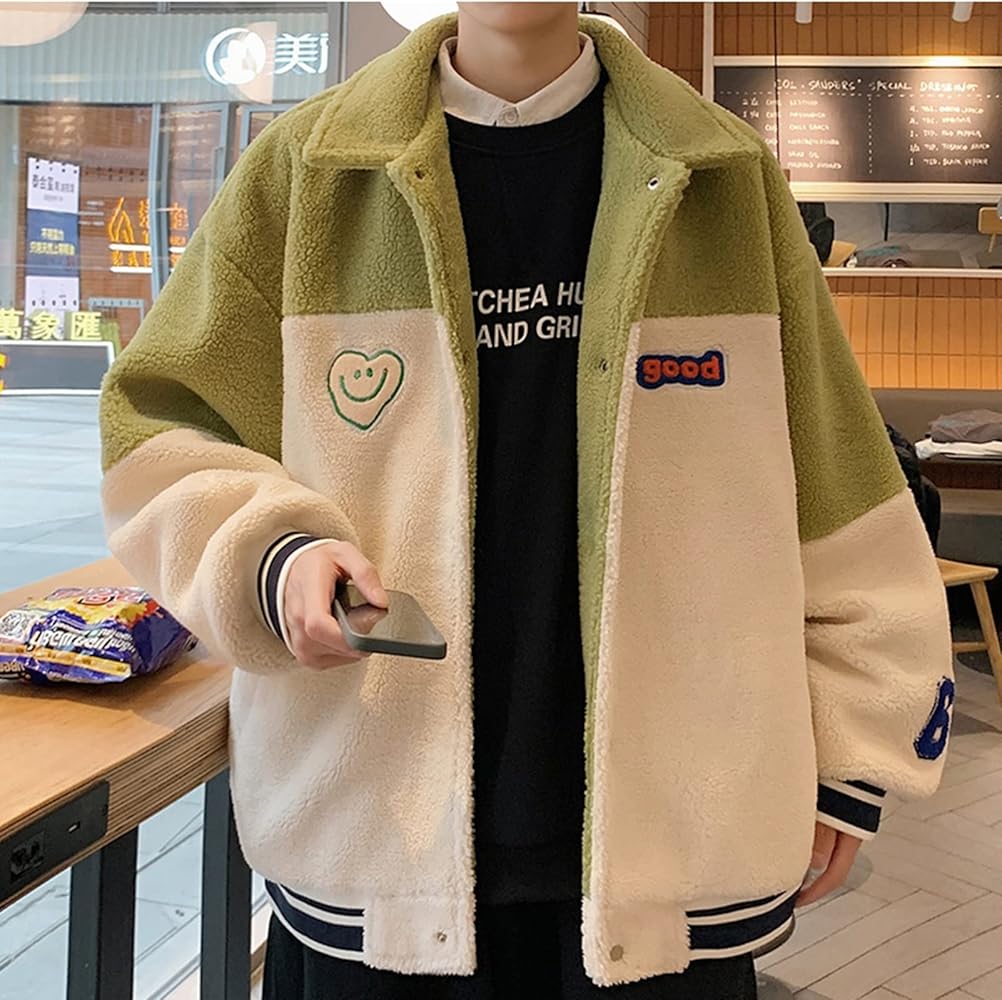 Amazon | [GUREITOJP] ボアジャケット メンズ フリースジャケット