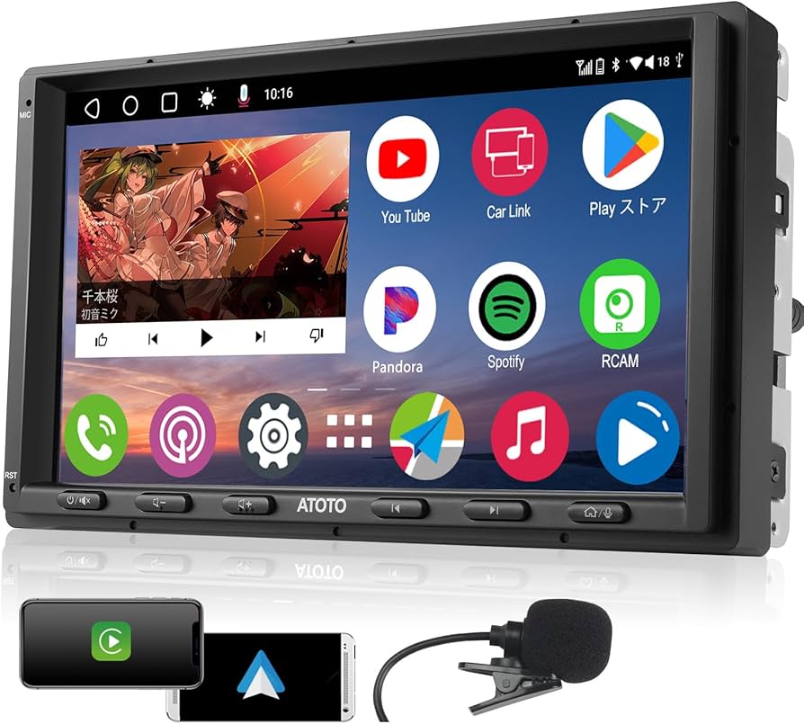 Amazon.co.jp: MYATOTO ディスプレイオーディオ、A6 androidナビ、 7