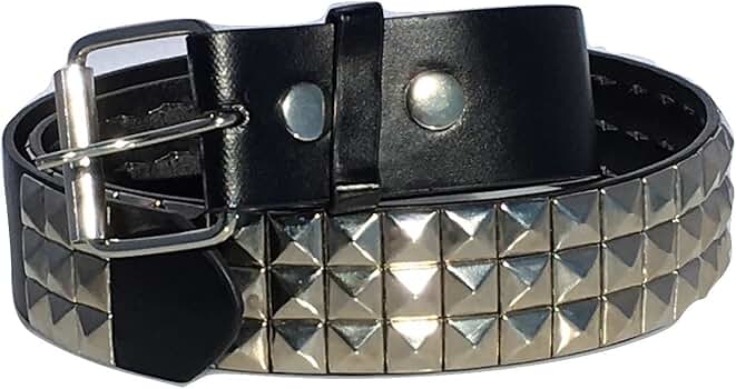 Dangerous Threads Black Studded Belt- 1 1/2