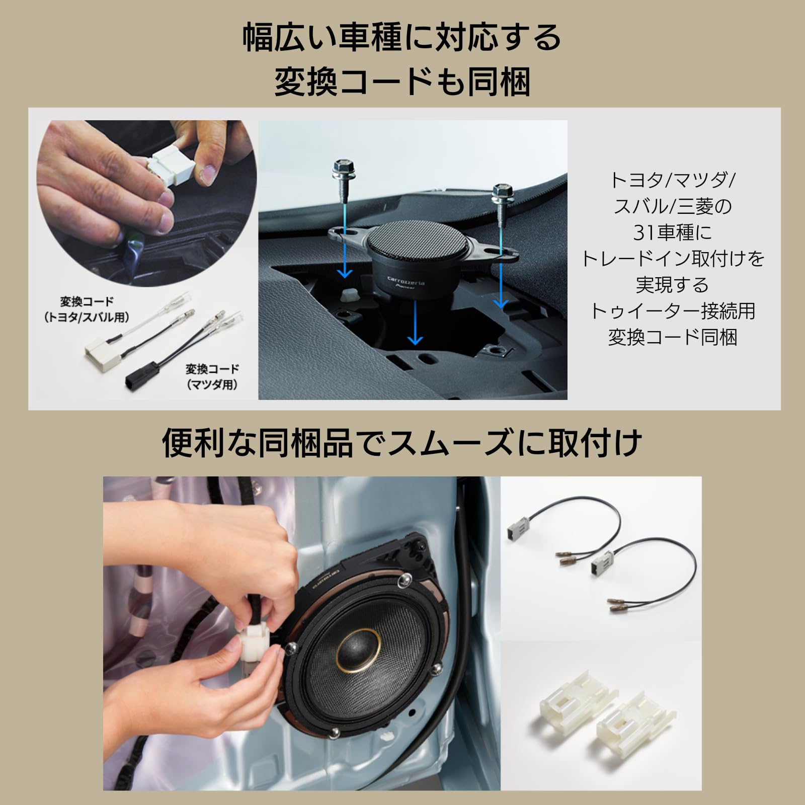 Amazon.co.jp: Pioneer スピーカー TS-C1746S 17cm カスタムフィット