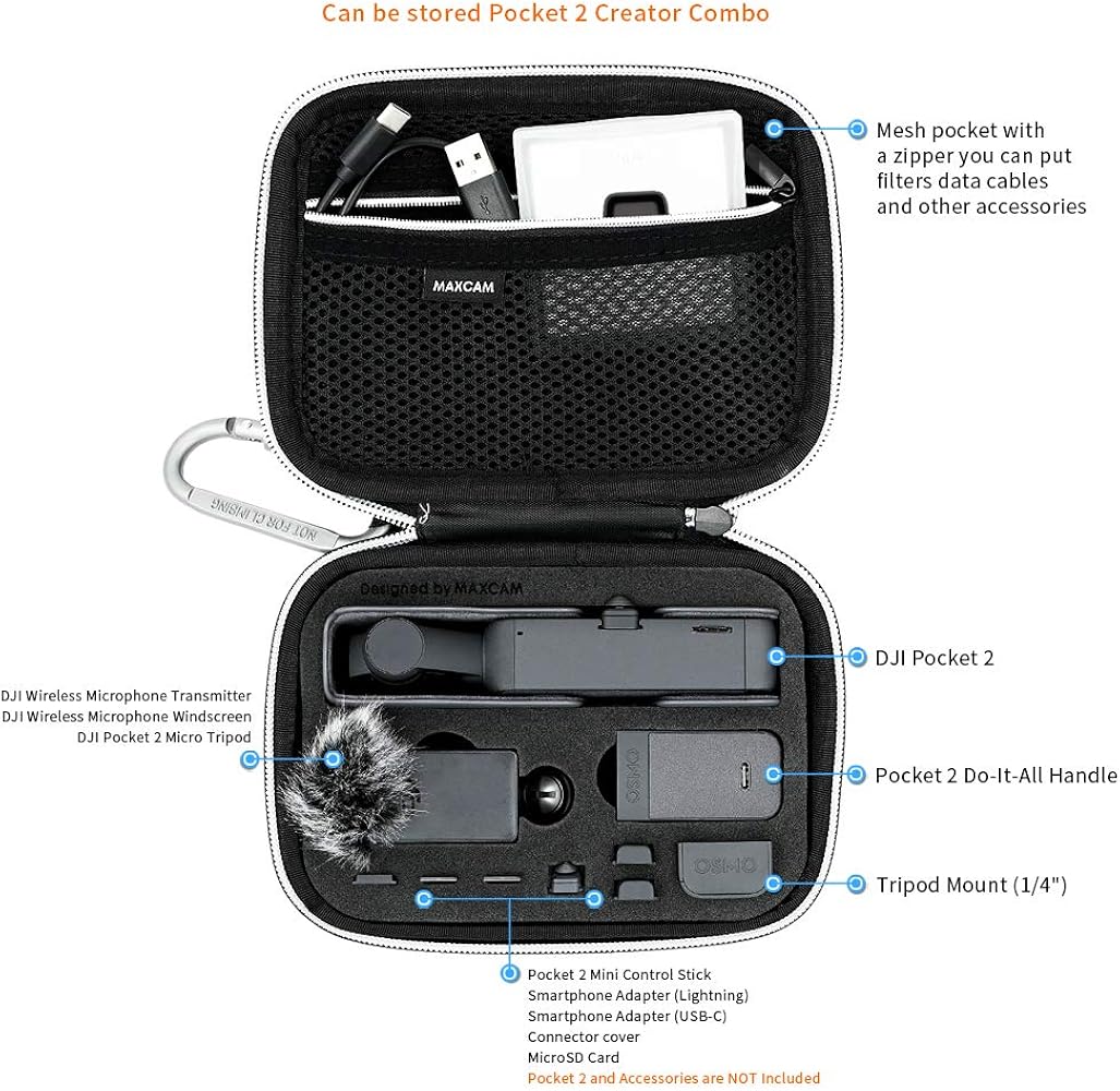 Amazon.co.jp: DJI POCKET 2クリエイターセット専用 MAXCAM収納ケース