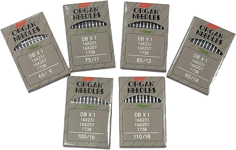 Amazon.com: 60 PCS Organ Industrial Single Needle DBX1 in Assorted