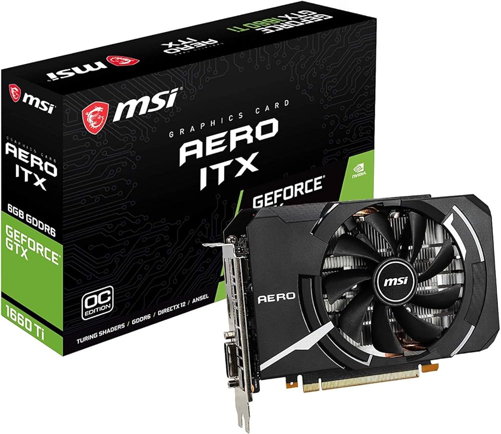 Amazon | MSI GeForce GTX 1660 Ti AERO ITX 6G OC グラフィックス