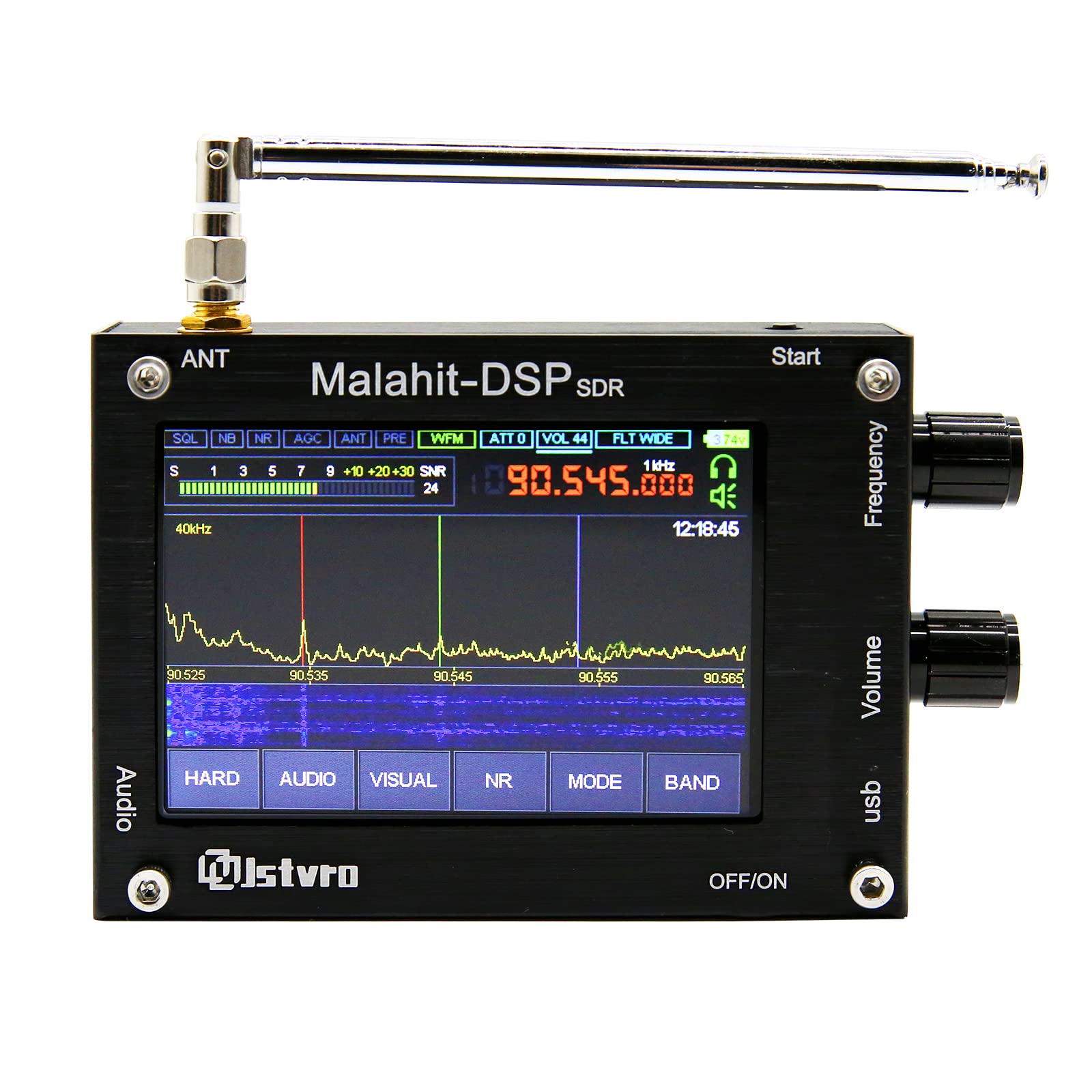 Amazon.co.jp: 1.10d 3.5インチ 50KHz-2GHz DSP SDRレシーバー Malahit