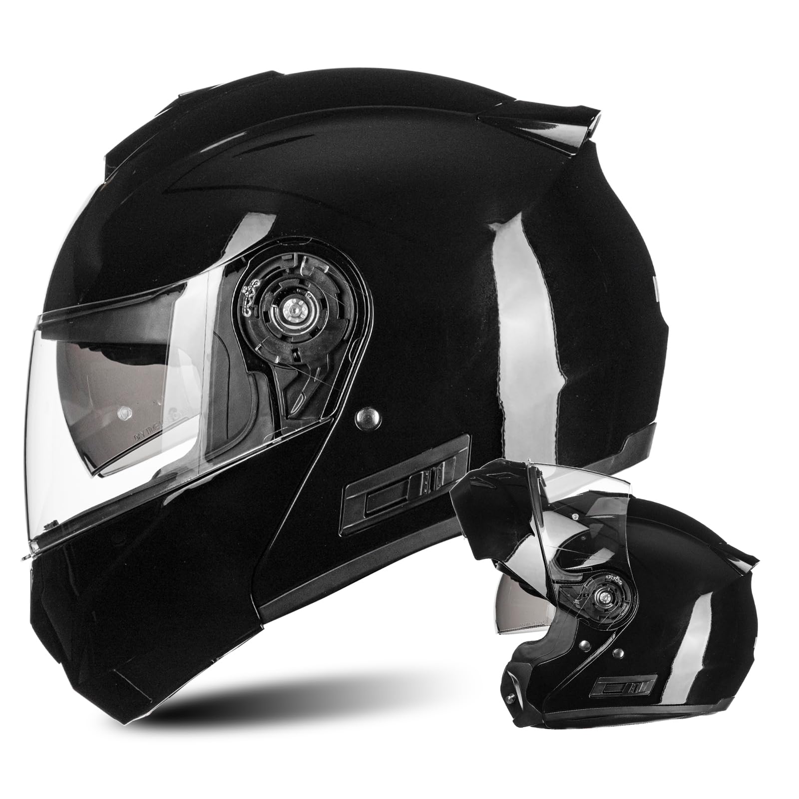 Amazon.co.jp: ILM バイク用 システムヘルメット フルフェイス SG/PSC