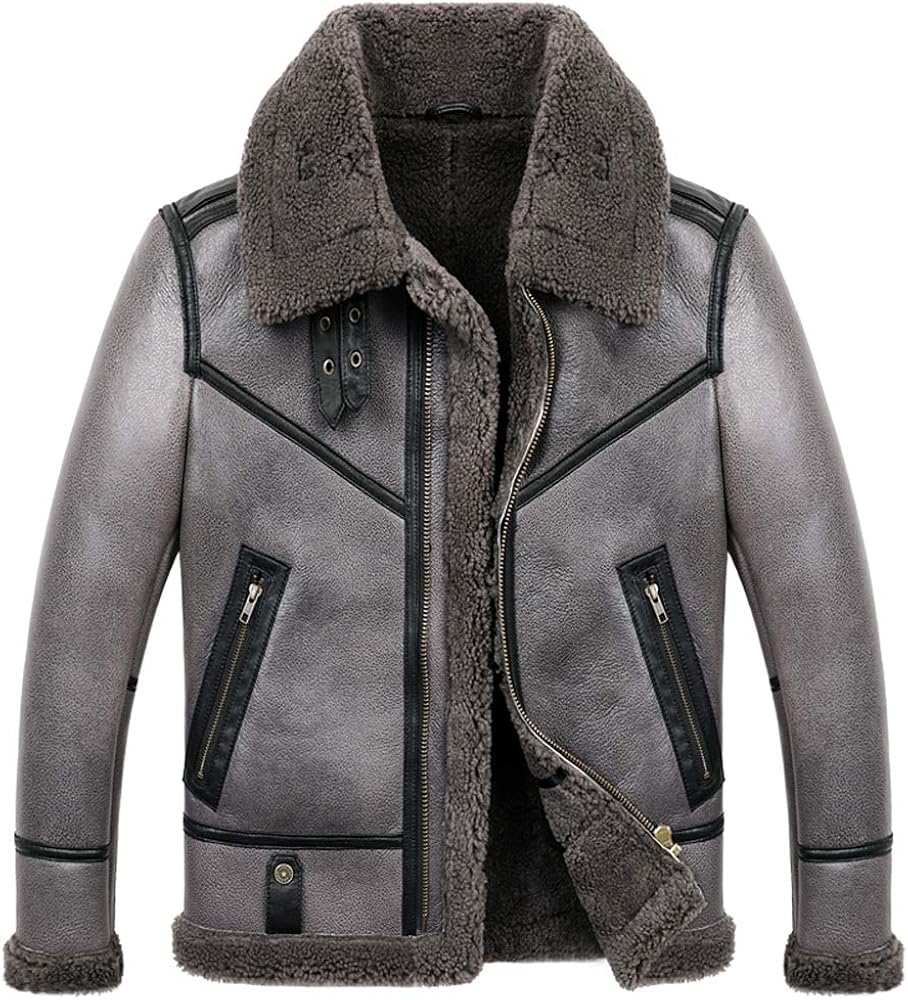 Amazon | [Denny&Dora] 本革 メンズ フライトジャケット最強防寒 B-3