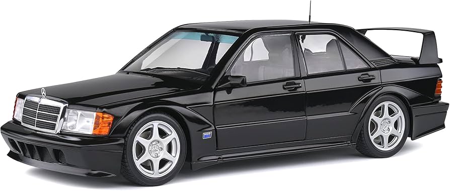 Amazon.com: 1:18 1990 Mercedes 190e EVO2 Black : Toys & Games