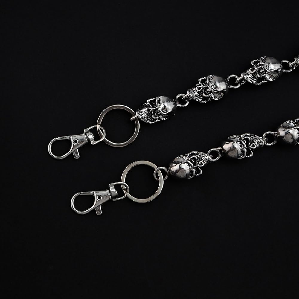 Ikacvb Wallet Chain For Men Skull Pants Jeans Chain Cool Punk
