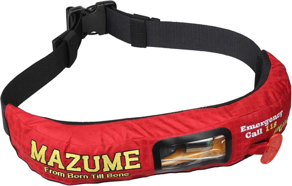 Amazon | マズメ(Mazume) ライフジャケット 釣り 大人用 ベルト 腰巻