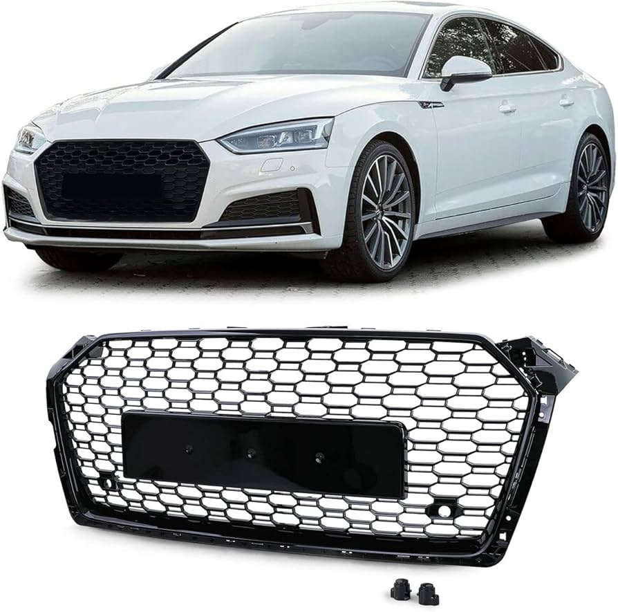 Amazon | Audi A5 B9（F5）16-21用RS5ルックブラックグロスハニカム