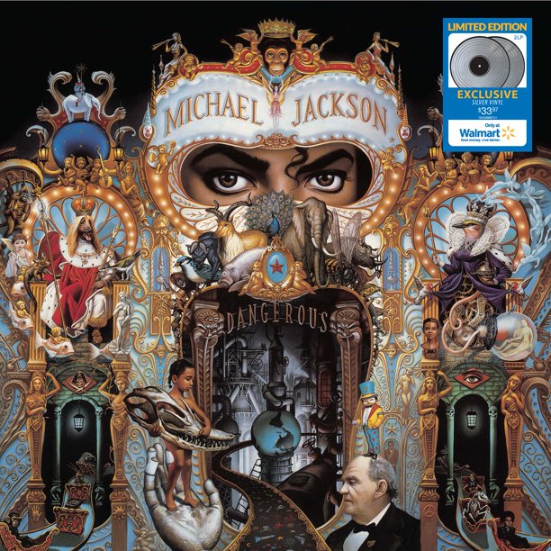 Michael Jackson: Dangerous (Limited Edition Double Silver Colored