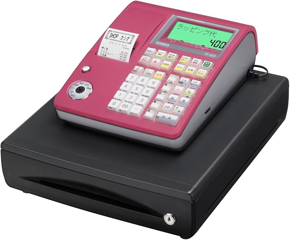 Amazon | カシオ レジスター 10部門 ドロア分離型 TE-400-RD レッド