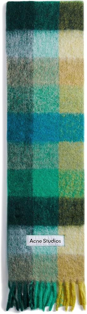 Amazon | ACNE STUDIOS アクネストゥディオズ モヘアチェックマフラー