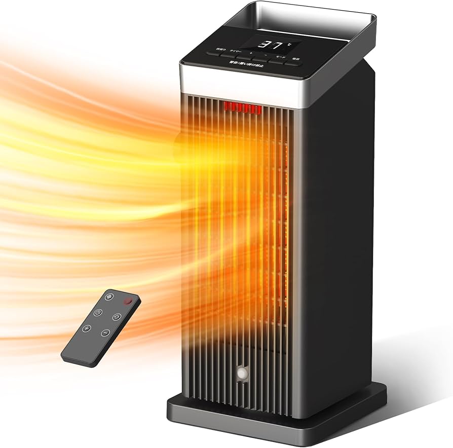 Amazon | BREEZOME セラミックヒーター 暖房器具 1200W大風量 2秒速暖