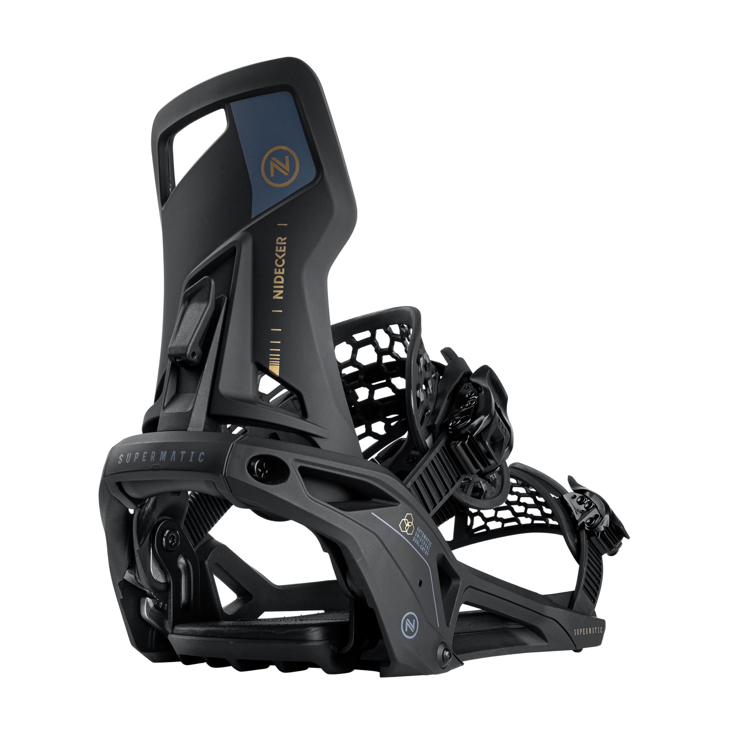 Amazon.co.jp: NIDECKER Snowboard Bindings 23-24 SUPERMATIC BLACK