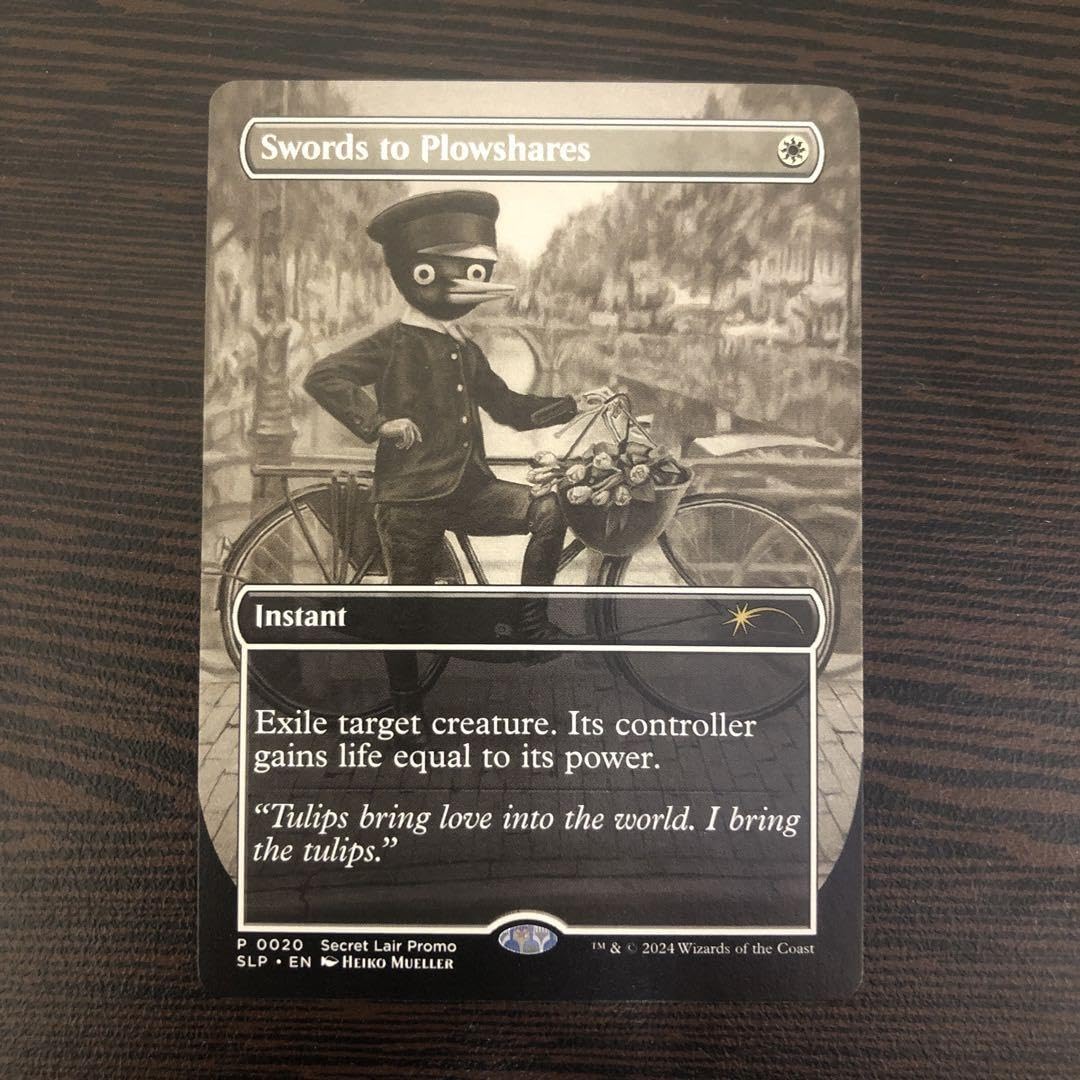 Amazon.co.jp: MTG 剣を鍬に プロモ secret lair ソープロ : おもちゃ