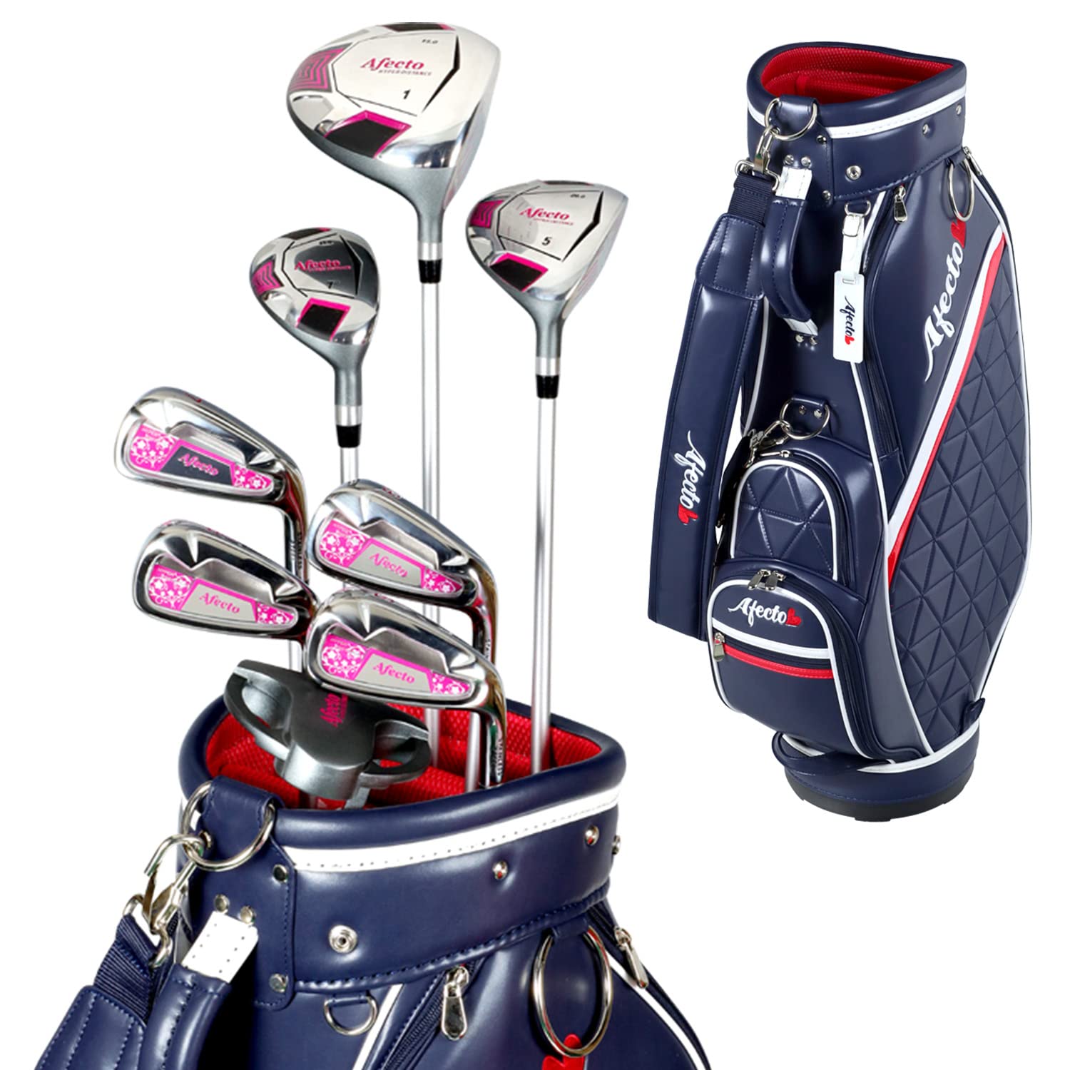 Amazon.co.jp: 【右用】 AFECTO（アフェクト）レディース ゴルフセット