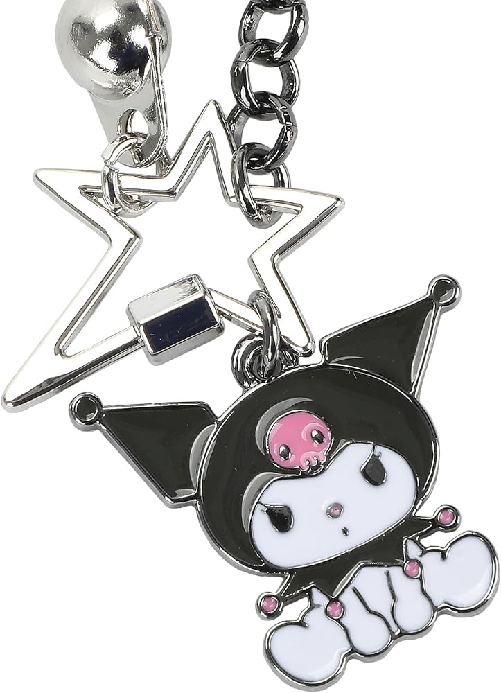 Amazon.com: Bioworld Kuromi Star Necklace With Two Chain Options