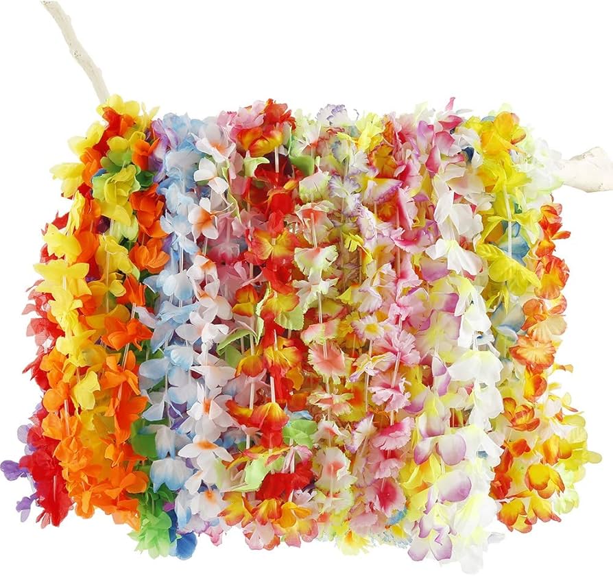 Amazon｜Powanfity ハワイ花輪 花輪 ハワイアンレイ 50本入り 祝い