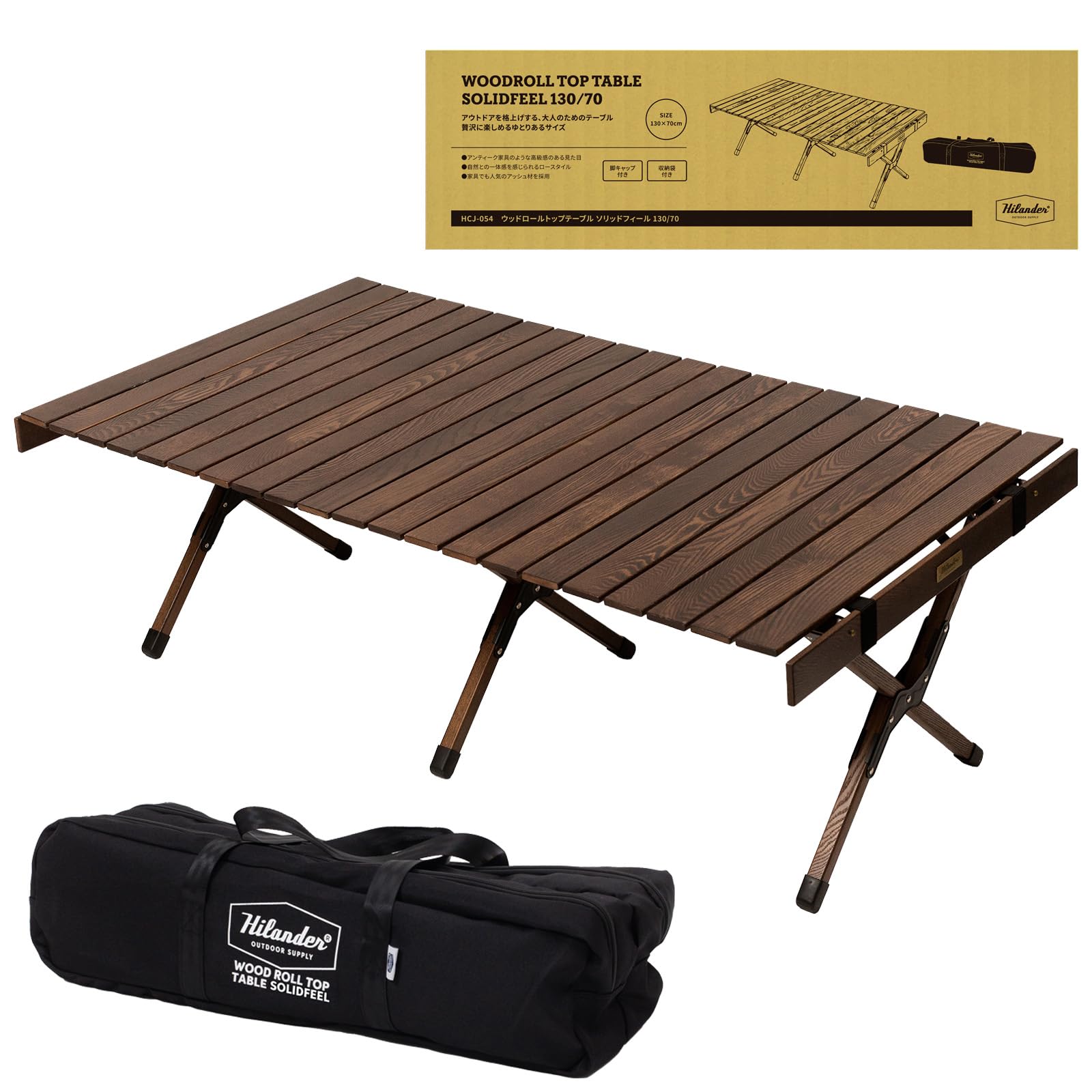 Amazon | Hilander(ハイランダー) ウッドロールトップテーブル