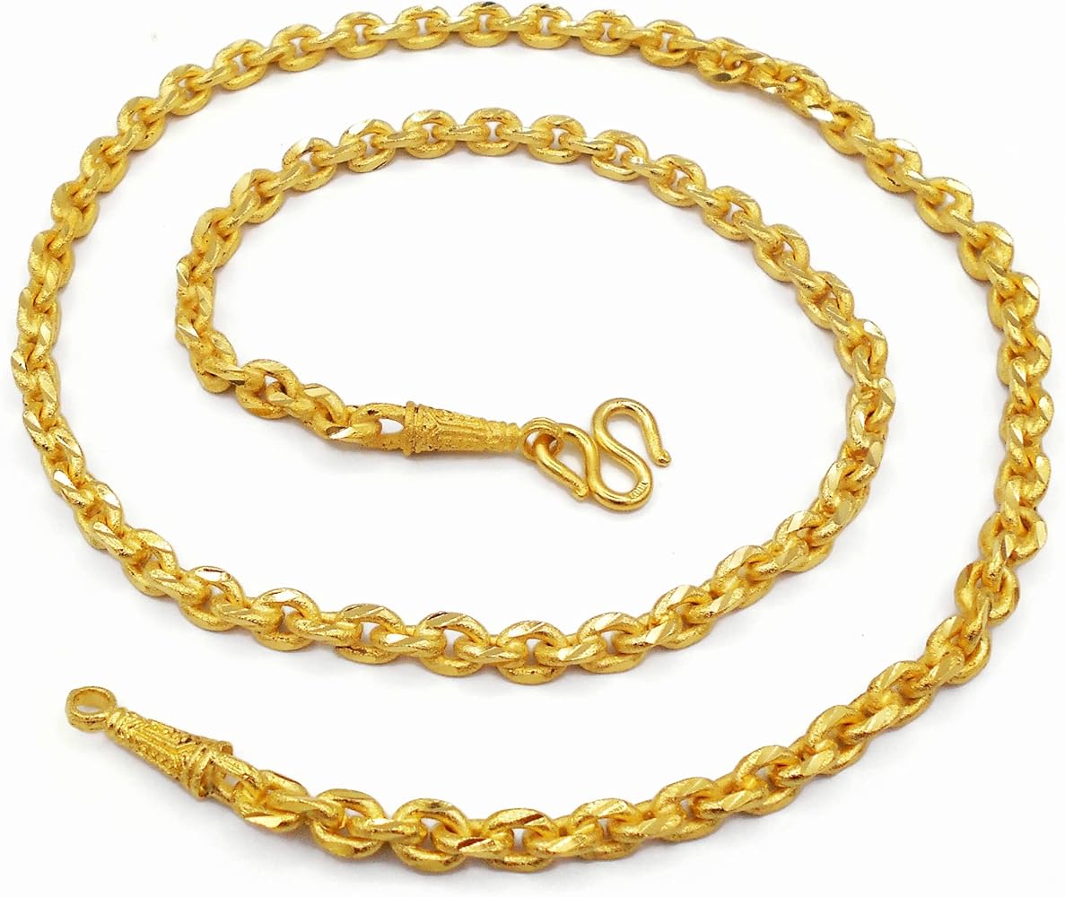 Amazon | arrawana77 メンズ チェーン ゴールド 22K 23K 24K