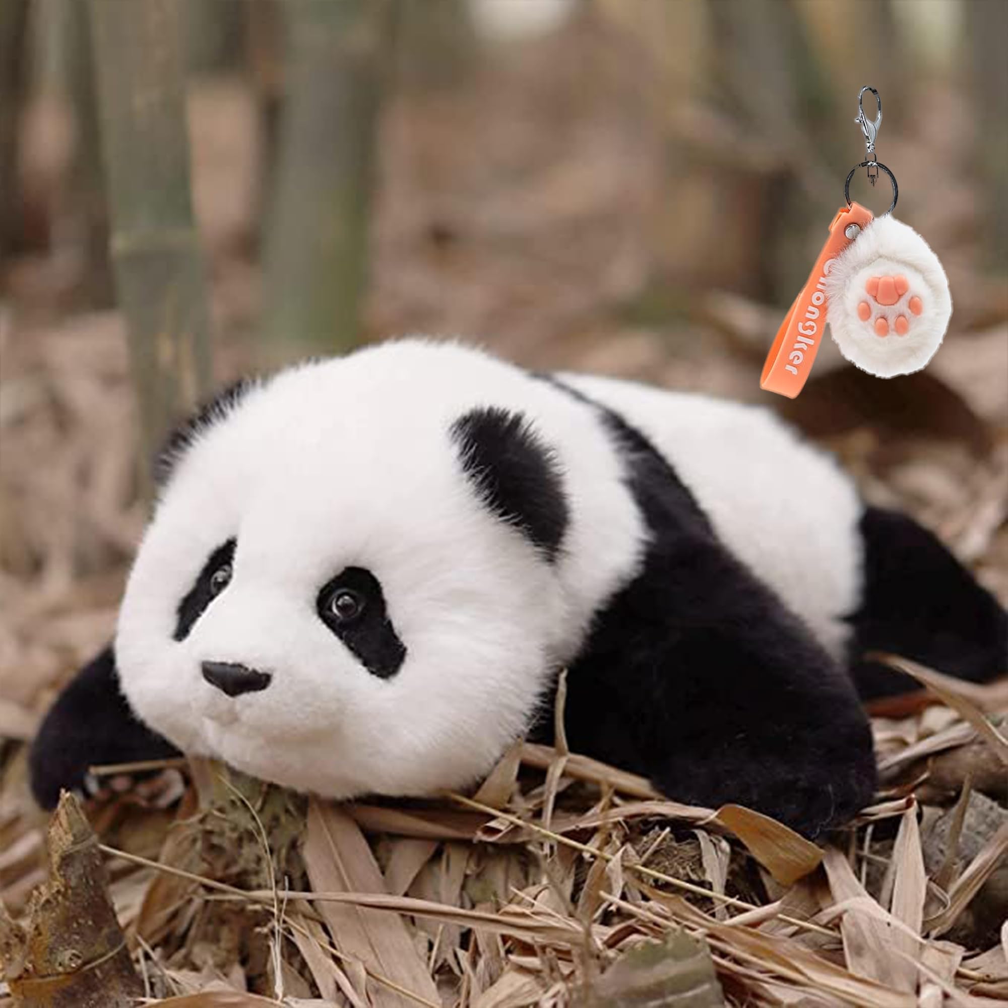 Amazon.co.jp: Chongker パンダのぬいぐるみがリアルでリアル、パンダ