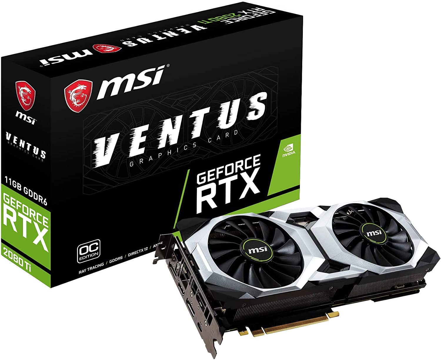 Amazon | MSI GeForce RTX 2080 Ti VENTUS 11G OC グラフィックス