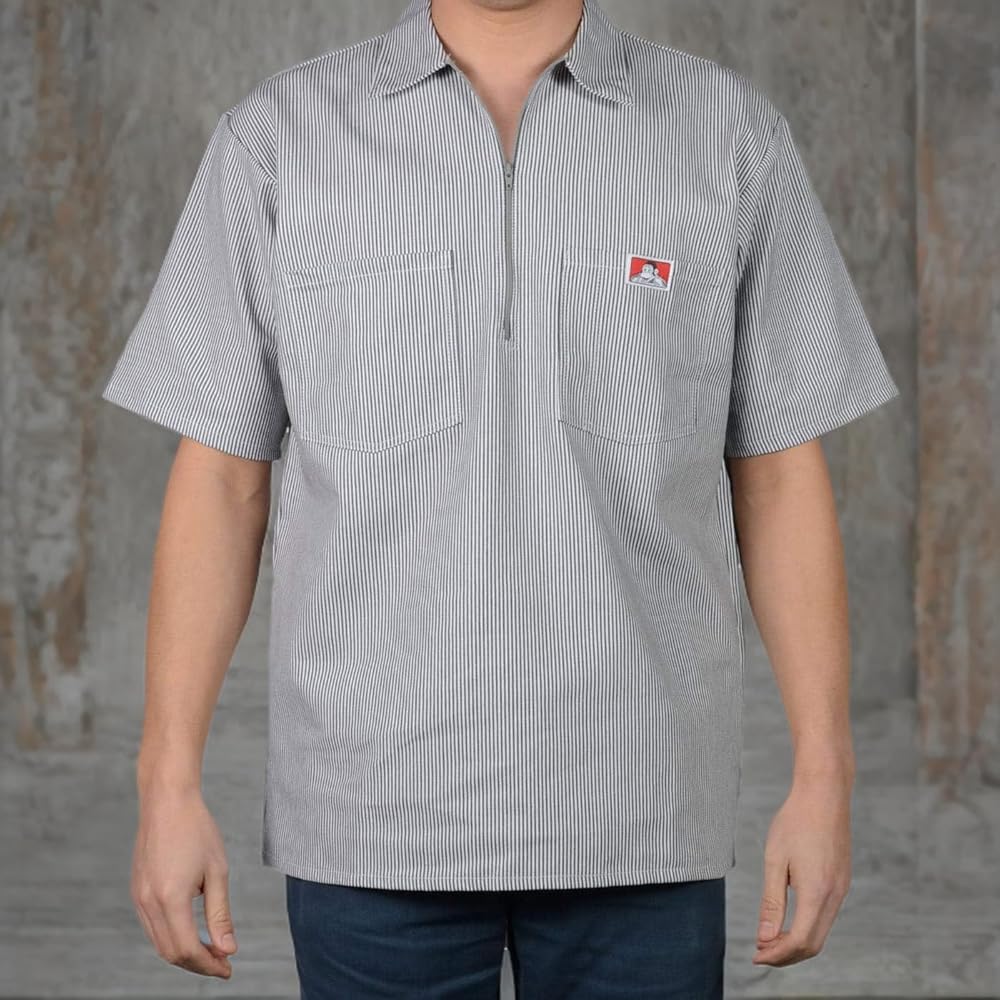 Amazon.com: Ben Davis Adult's Striped SS Work Shirts (Large