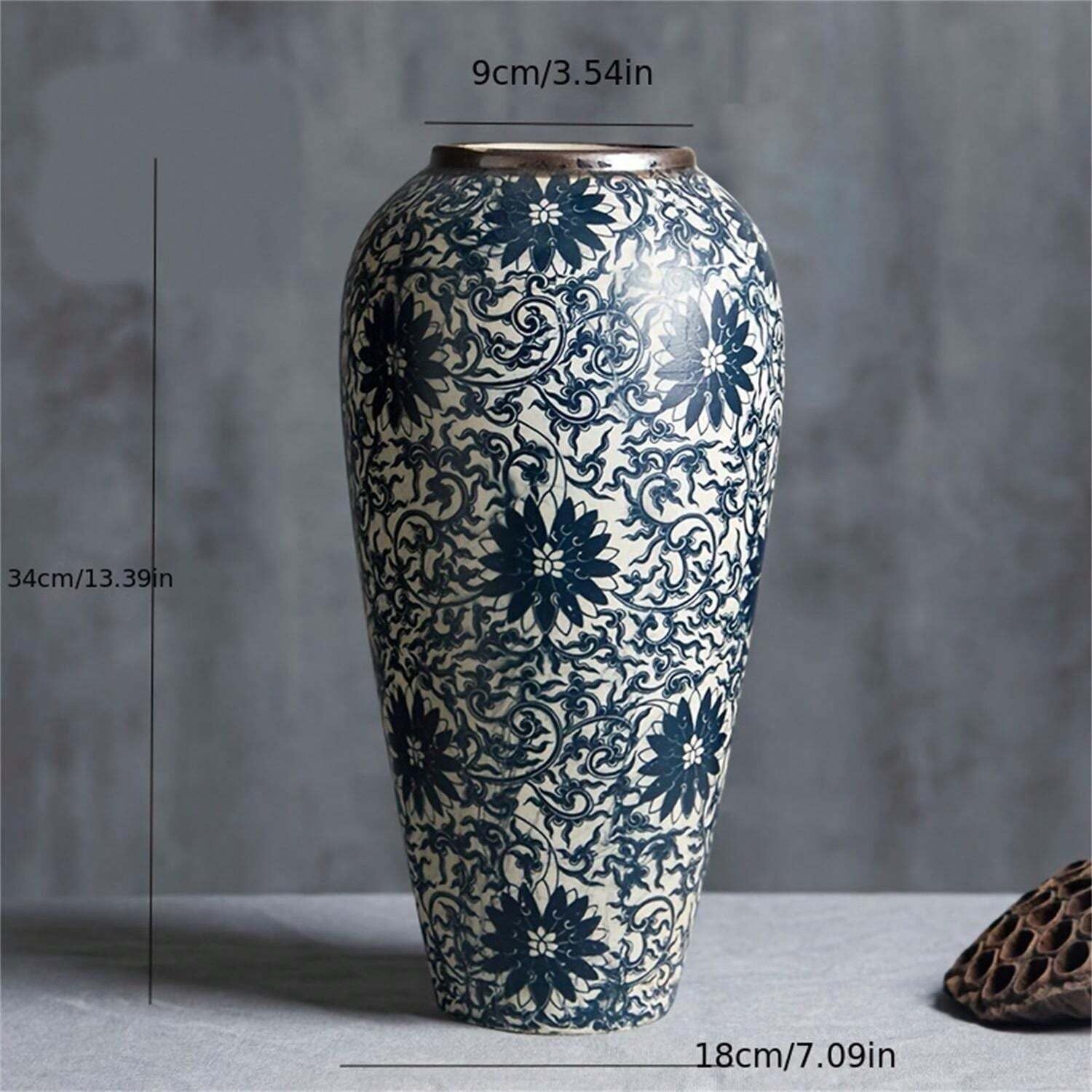 中国美術 堆朱 堆黒 花瓶 内七宝 約26センチ ツ*シ様 中国