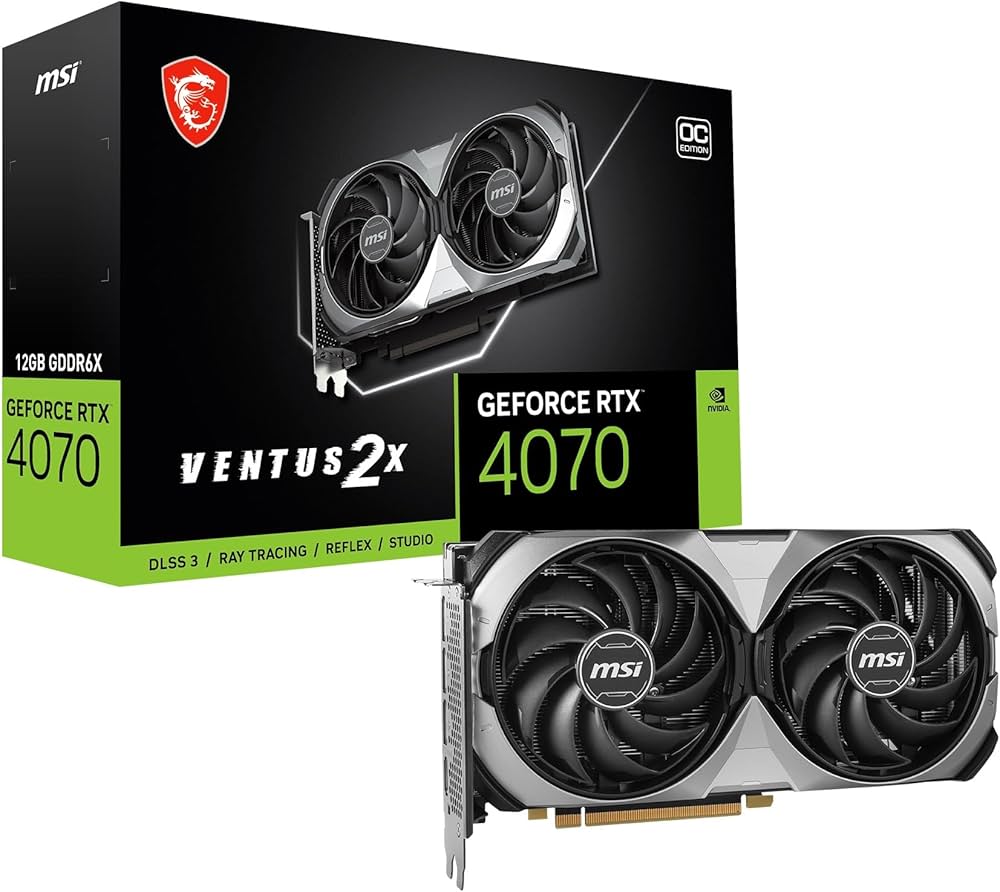Amazon | MSI GeForce RTX 4070 VENTUS 2X E 12G OC 2ファン