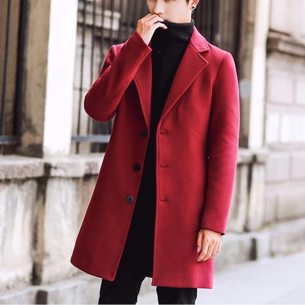 Amazon | [Nyan-Deux] コート メンズ チェスターコート 秋冬 大きい