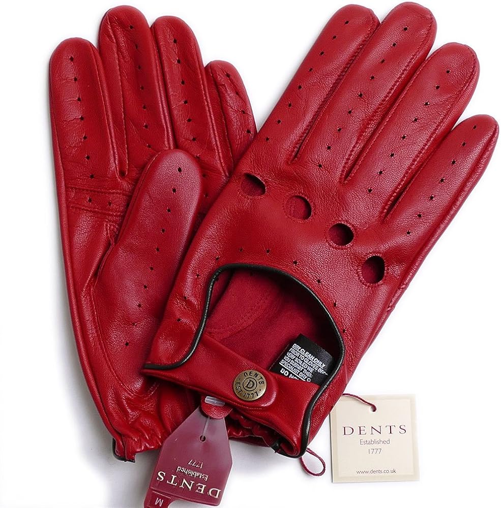 Amazon.co.jp: [デンツ] 羊革(HAIR SHEEP) ドライビンググローブ 赤5