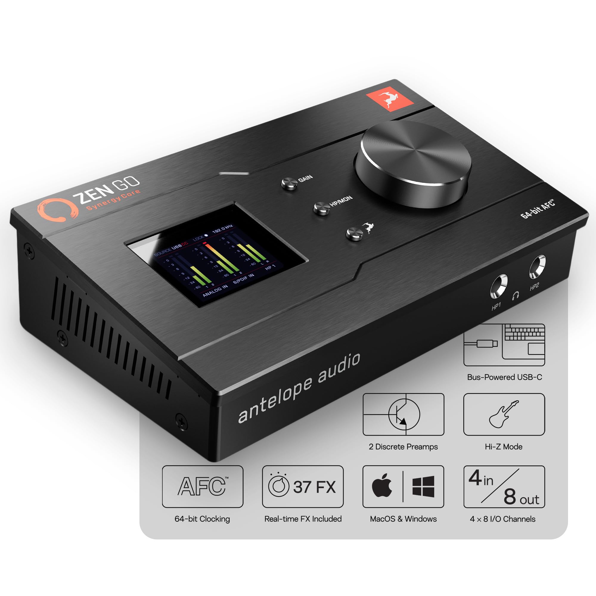 Amazon.co.jp: Antelope Audio Zen Go Synergy Core (USB) : 楽器