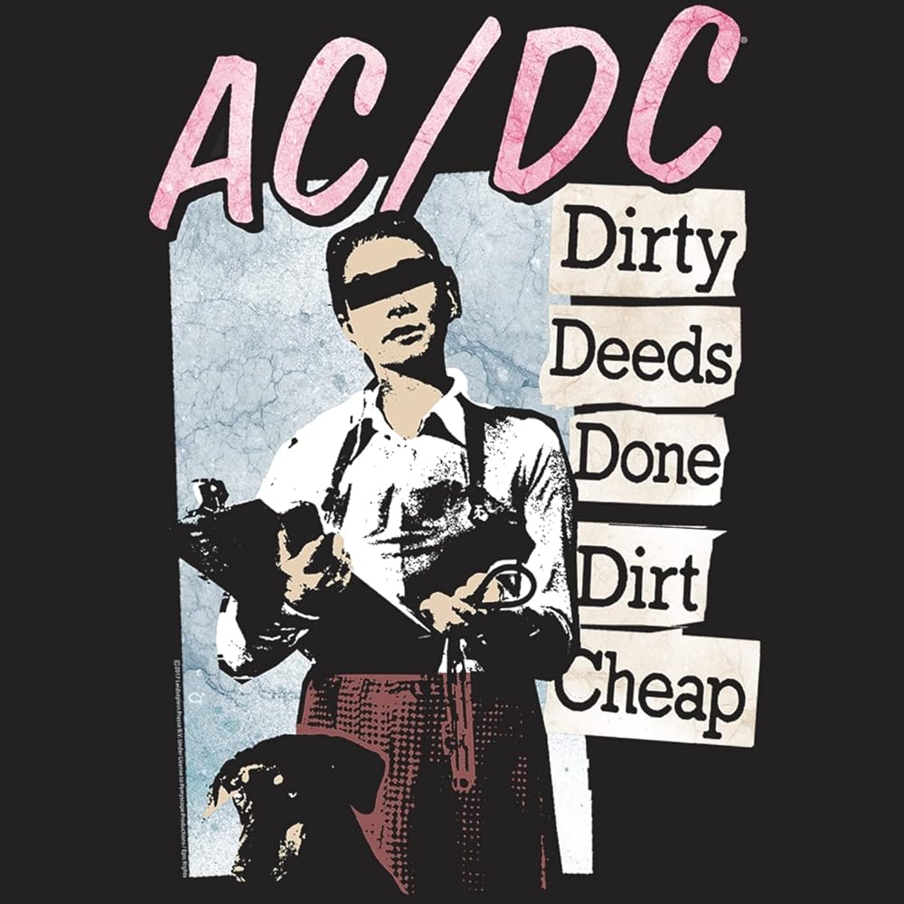 Amazon.com: AC/DC Vintage Rock Band Music Group Dirty Deeds Done